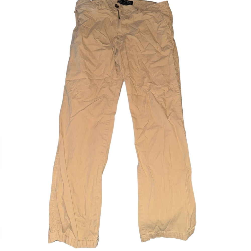 American eagle flex slim straight khaki pants 34x32